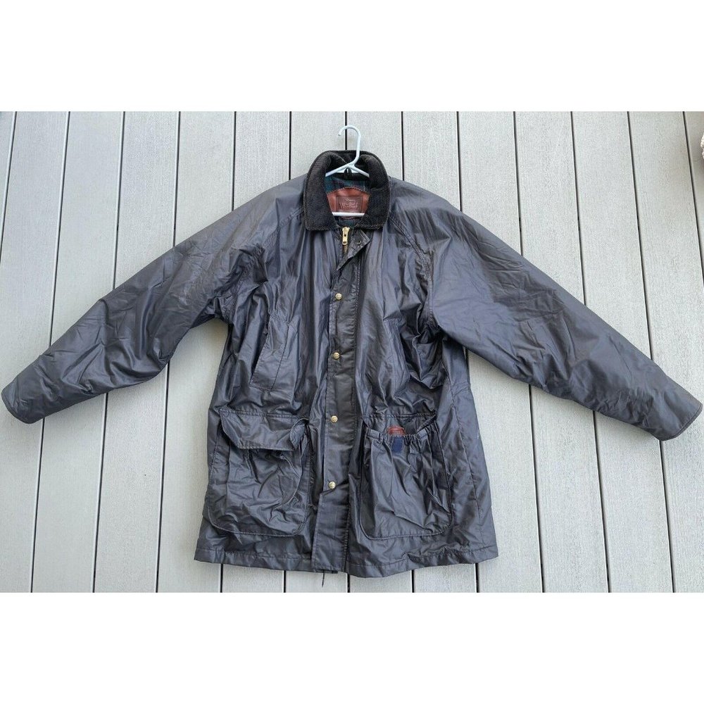 Vintage Woolrich Rain Parka Wool Jacket Plaid Wool